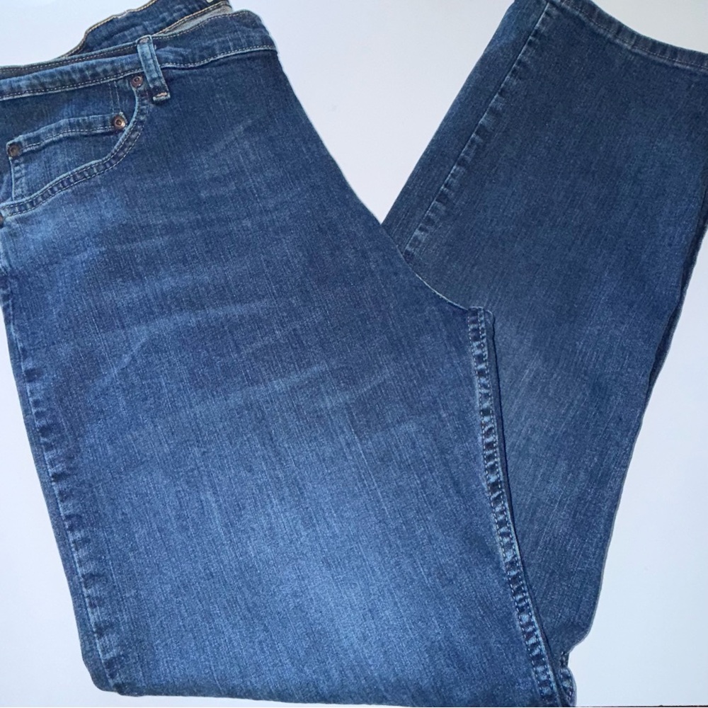 Wrangler Authentics Regular Fit Straight Leg Blue Jeans Men's 38-32 - Picture 4 of 12